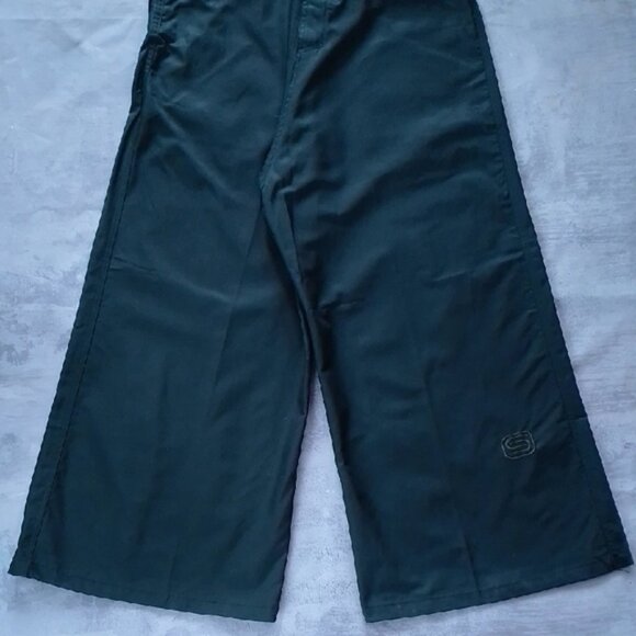 Vintage 90s Big Baggy SNUG INDUSTRIES Dark Green Wide-Leg Pants - Picture 10 of 12